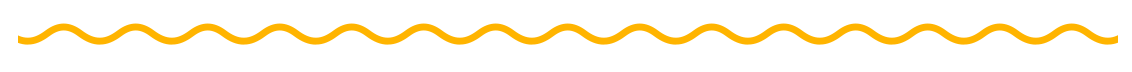 Decorative wavy orange line divider for Spearmint Kids Dental website header or section separator.